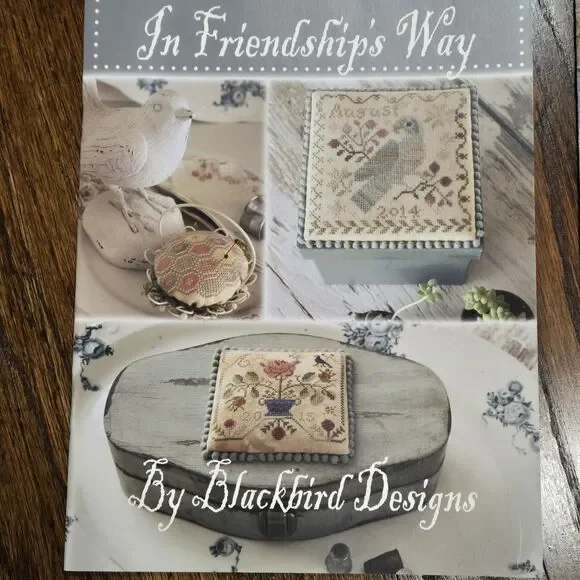 2 - Blackbird Designs Cross Stitch - OUR LASTING FRIENDSHIP - IN FRIENDSHIPS WAY - Picture 2 of 12